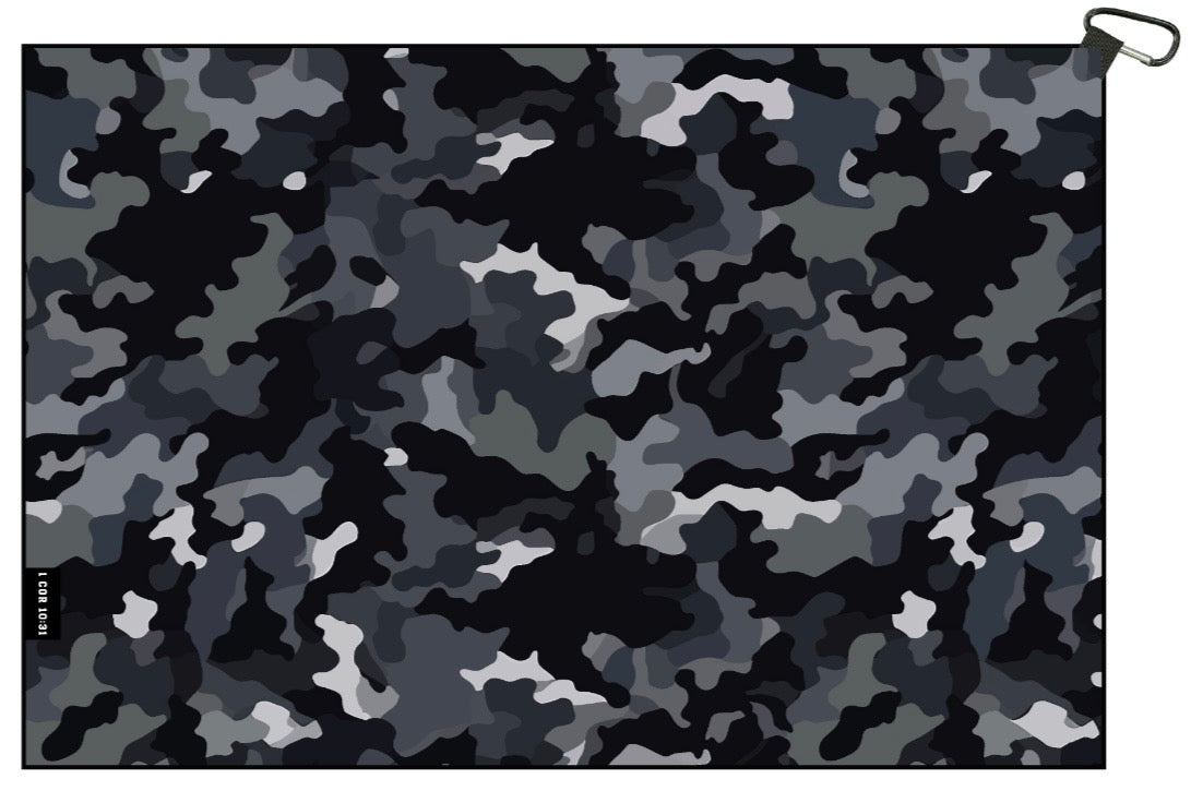 Black Camo Towel