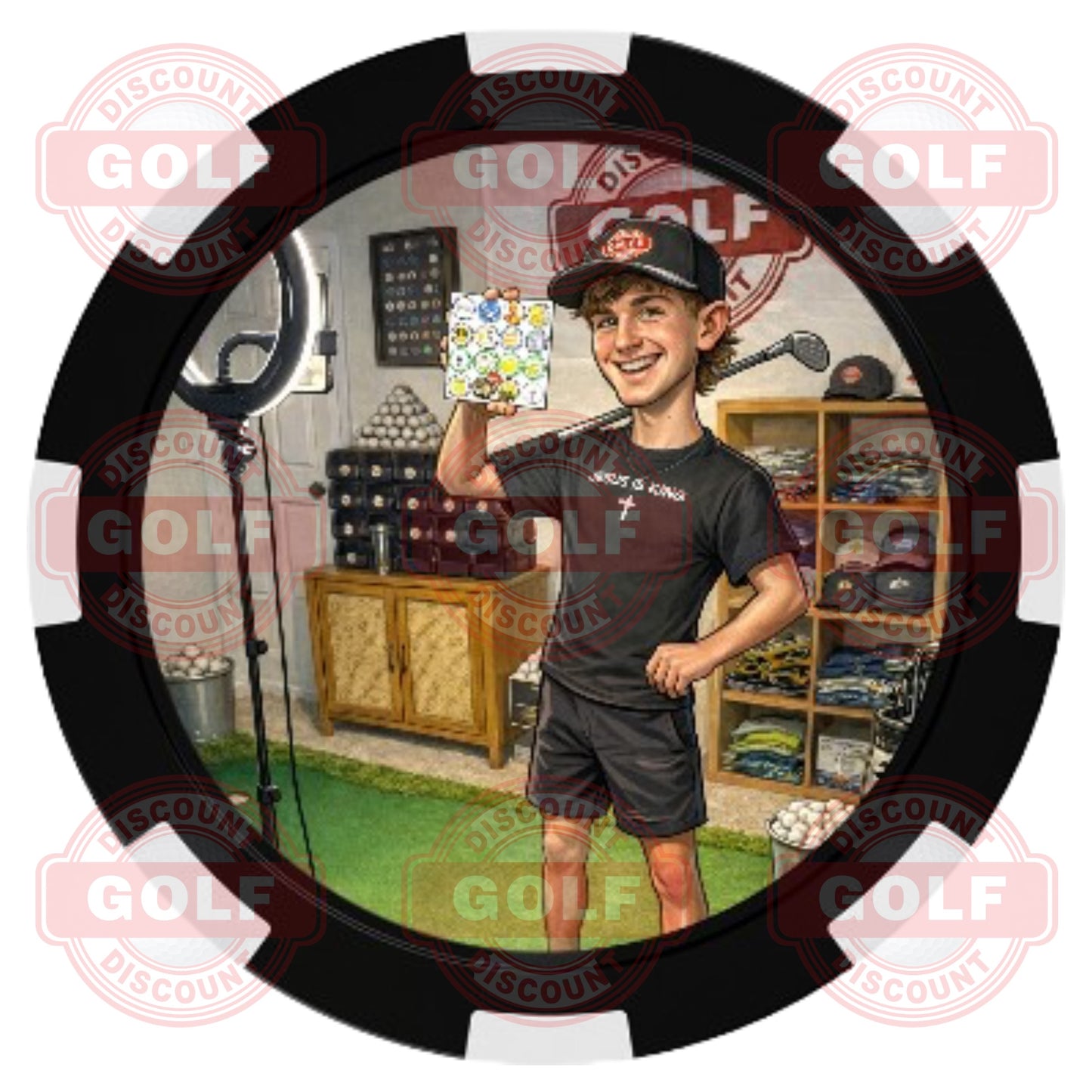 Discount Golf Hunter Signed Ballmarker