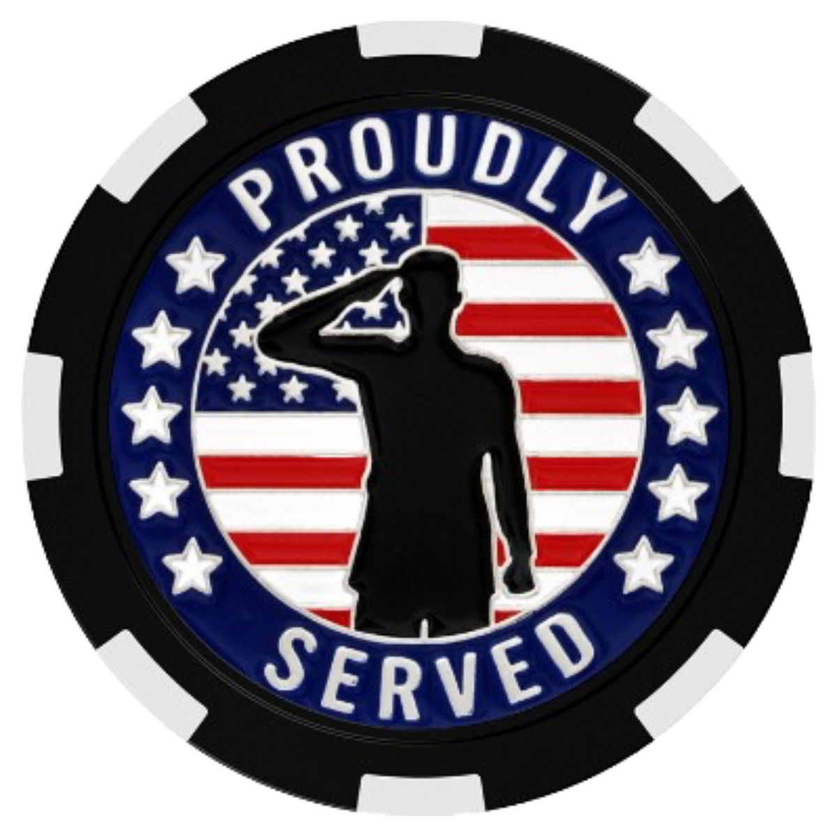 Veterans Proudly Served Ballmarker
