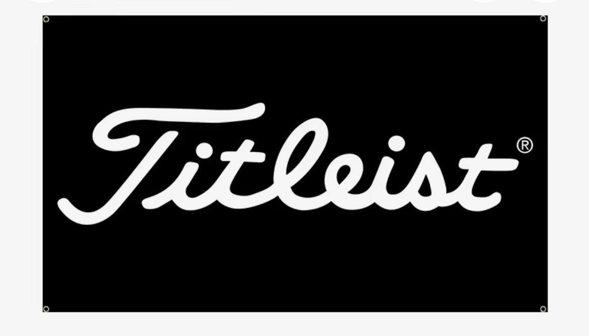 Black Titleist 2x3 ft Banner