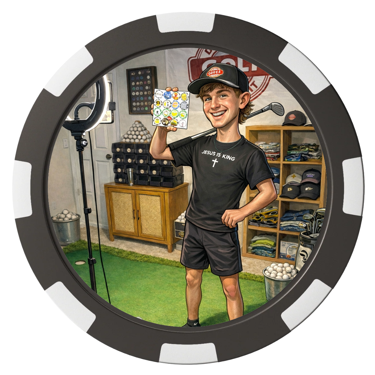 Discount Golf Hunter Signed Ballmarker