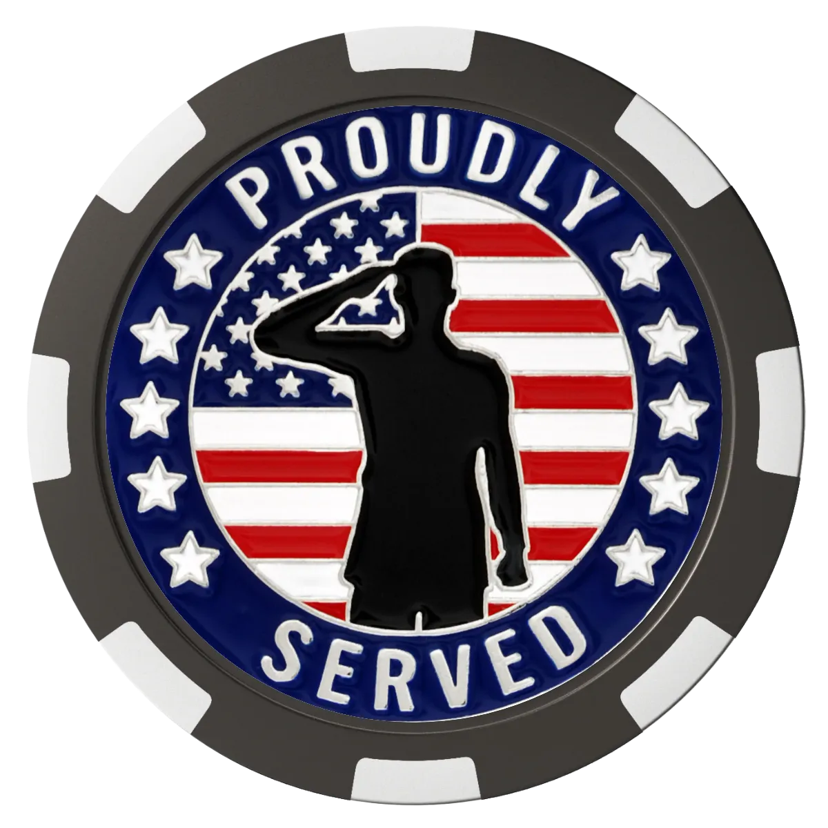 Veterans Proudly Served Ballmarker