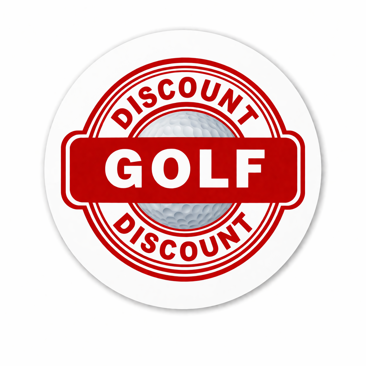 Discount Golf Circle Sticker