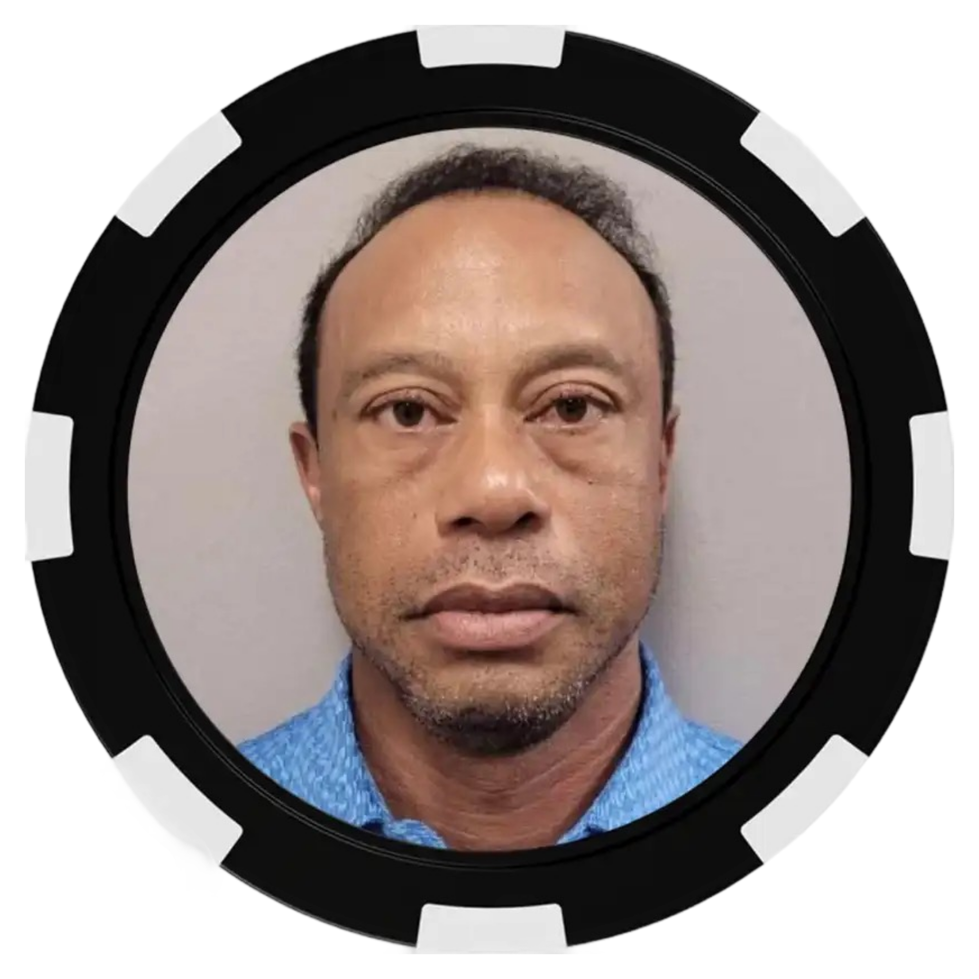 Tiger Woods Mugshot 2.0 Ballmarker