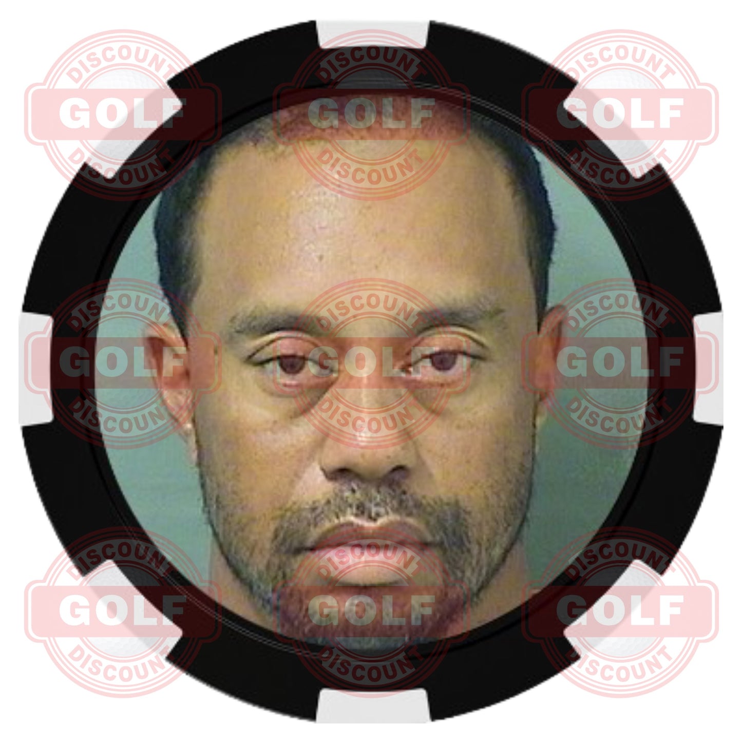 Tiger Woods Mugshot Ballmarker
