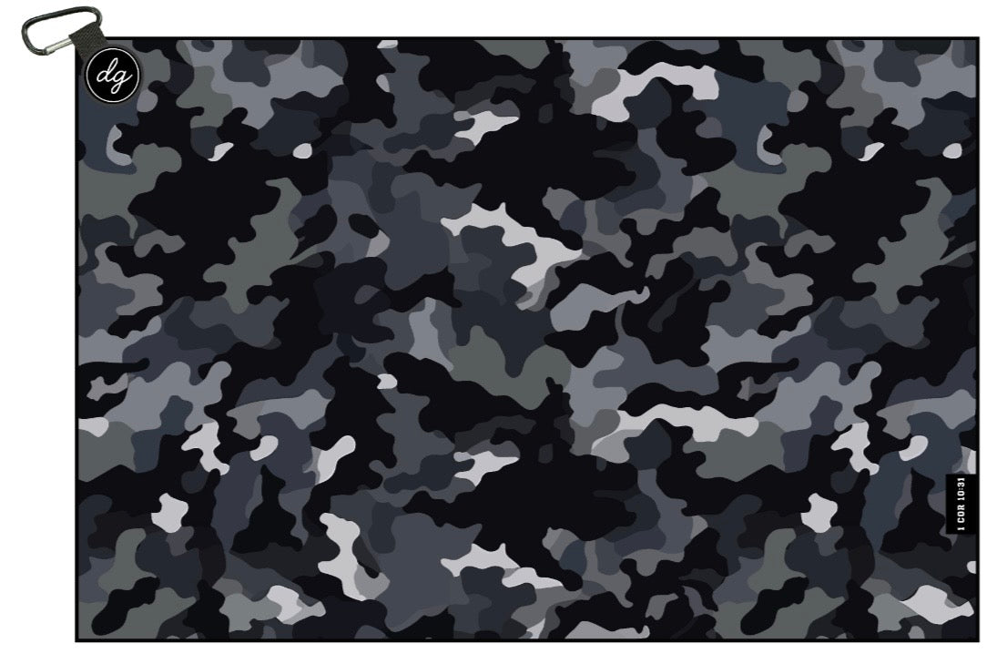 Black Camo Towel