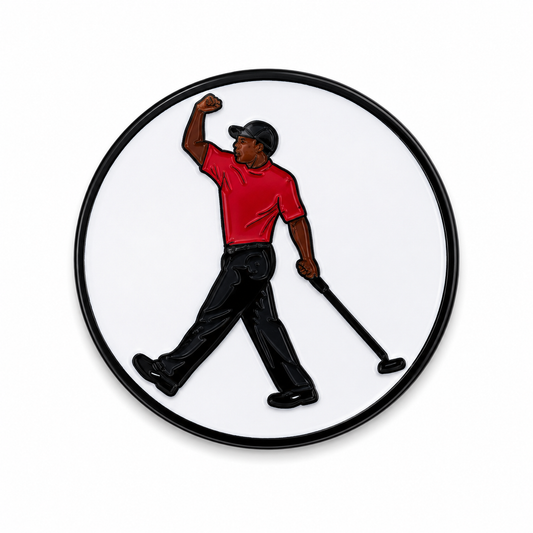 Tiger Woods Metal Ballmarker