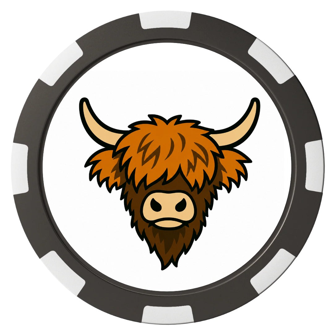 Highland Cow Ballmarker